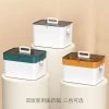 Portable plastic flip-top storage box Item Picture